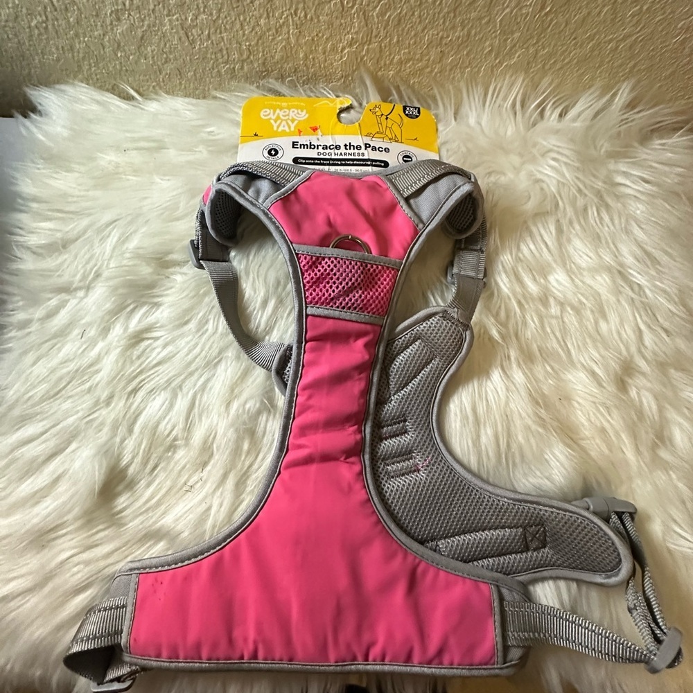💙3/$20 Pink and Gray Dog Harness